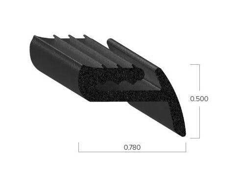 Uni-Grip 0.780" x 0.500" Truck Cap & Rubber Flap Seal - Image 2