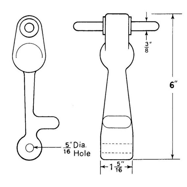 Heavy Duty 6-inch Fastener with Zinc Brackets - Image 2