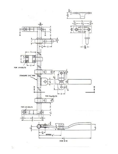 Universal Cam Type Three-Point Door Lock with Bridge-Type Keeper - Image 2