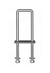 Grade 5 Steel Plain U-Bolts Kit - 22 Inch