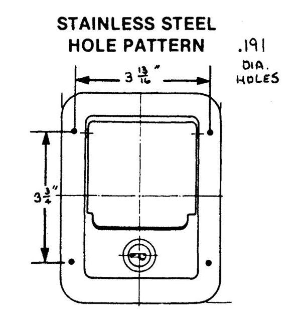 Paddle Handle Lock Replacement Cylinder & Key Set - Image 2