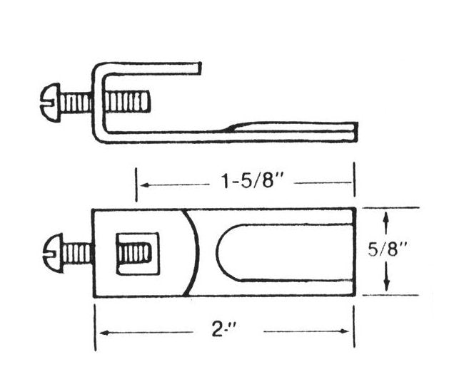 Zinc-Plated Reverse Cam for 5/16" Square Shank Handles - Image 2