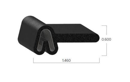 Uni-Grip 1.460" x 0.600" Truck Cap & Rubber Flap Seal - Image 2