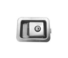 Junior Universal Flush Paddle Handle Lock with Cylinder and Key - Image 1