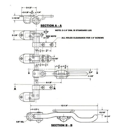 Holdtite 3-Point Lock with Regular Handle for Trucks - Image 2