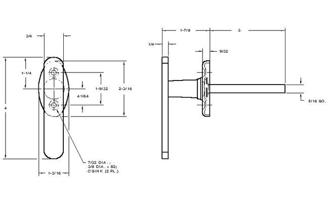 Heavy-Duty Zinc Lever Handle - Image 2