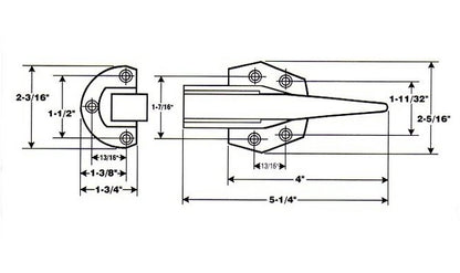 Polarmatic Trip Lock Stainless Steel Latch & Strike - Image 2