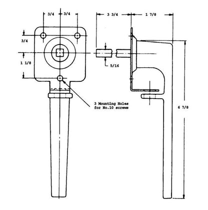 Stainless Steel Padlocking Lever Handle - Image 2