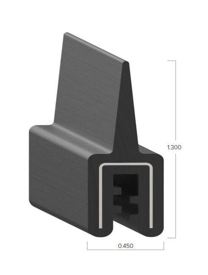 Uni-Grip 0.450x1.300 Truck Cap Rubber Flap Seal - Image 2