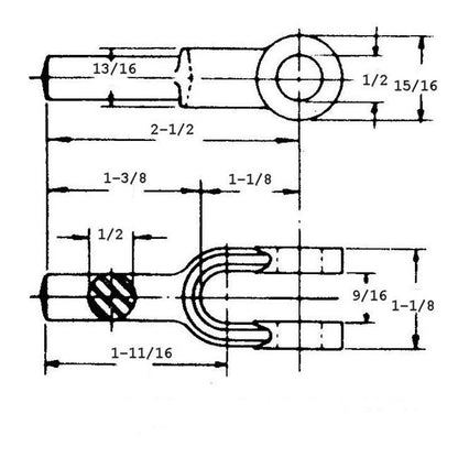 Heavy-Duty Plain Yoke Ends for Trucks - Image 2