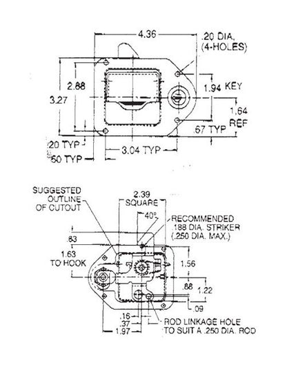 Heavy-Duty Non-Locking Latch with Guide Plate - Image 3