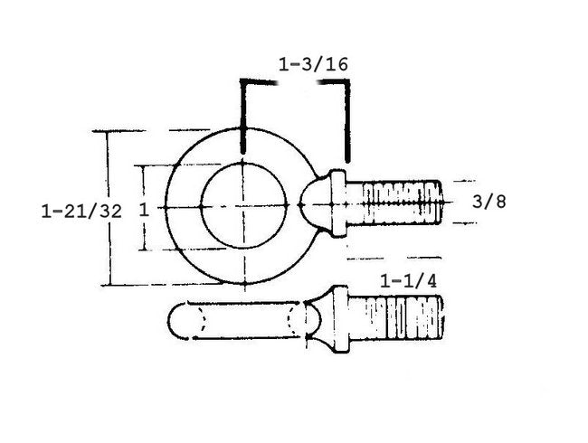 Drop Forged Heat-Treated Eye Bolts - Style 567 Standard Shoulder Pattern - Image 2
