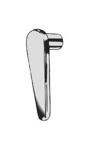 Chrome Interior Door Handle for 5/16" Square Shafts - Image 1