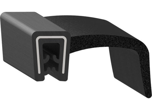 Uni-Grip 1.325" x 0.700" Truck Cap Rubber Flap Seal - Image 1