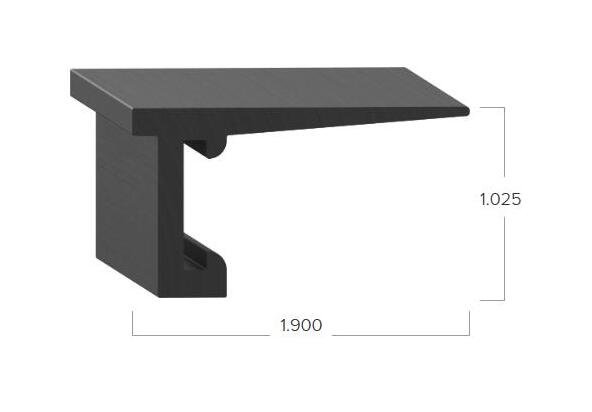 Uni-Grip 1.900x1.025 in Truck Cap Rubber Flap Seal - Image 2