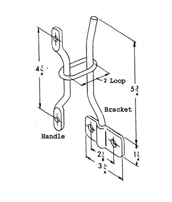 Truck Door Holder Link - Loop Type 2" or 4" - Image 2
