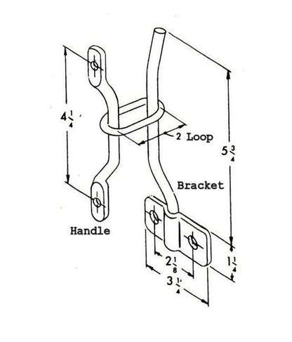 Truck Door Holder Link - Loop Type 2" or 4" - Image 2