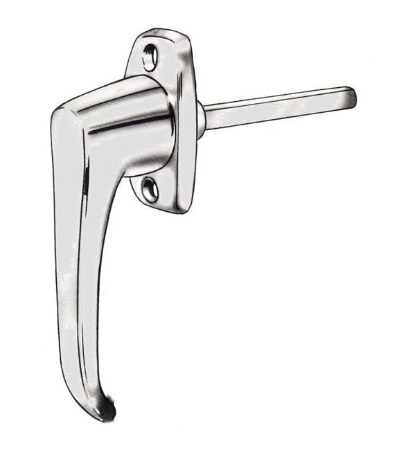 Chrome Plated Lever Handle, Non-Locking - Image 1