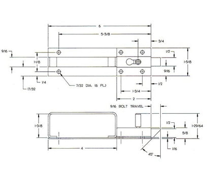 Heavy-Duty Spring Loaded Flush Bolt for Trucks - Image 2