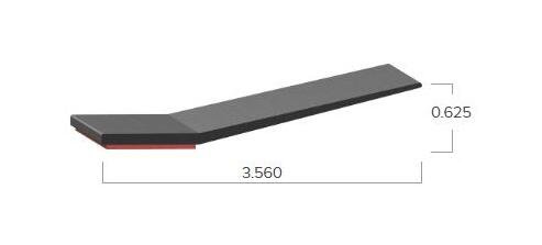 Uni-Grip 3.560" Width x 0.625" Height Truck Cap & Rubber Flap Seal - Image 2