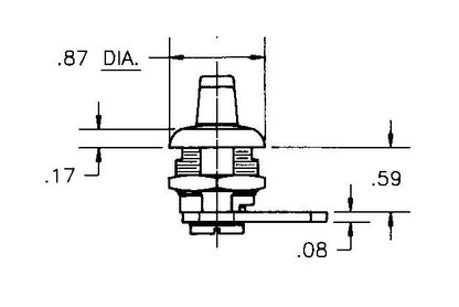 Quarter-Turn Cam Lock - Straight - Model A - Image 3