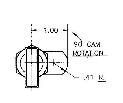 Quarter-Turn Cam Lock - Straight - Model A - Image 4