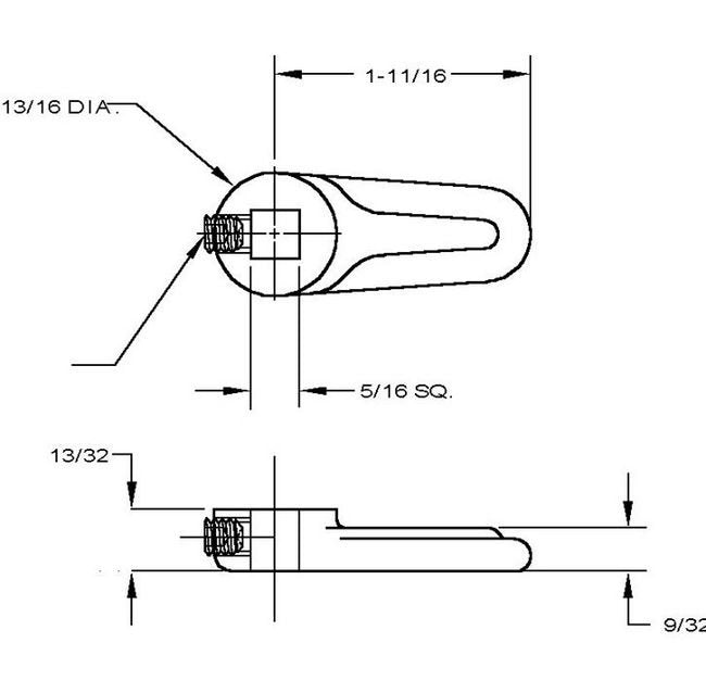 Heavy-Duty Zinc Lever Handle Cam - Image 2