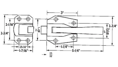 Stainless Steel Refrigerator Door Latch - Image 3