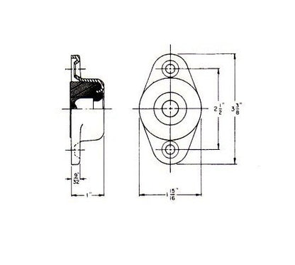 Chrome Socket with Rubber Insert for Silent Door Holder - Image 2