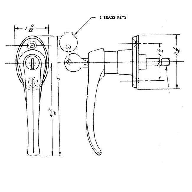 Heavy-Duty Keyed Alike Lever Handle Lock - Image 2