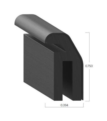 Uni-Grip 0.394" x 0.750" Truck Cap & Rubber Flap Seal - Image 2