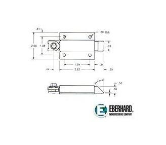 Heavy-Duty Zinc Plated Slide Bolt for Cable-Activated Latching Systems - Image 2