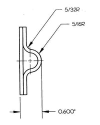 Zinc Rod Guide for 5/16" Dia. Rods - No Holes