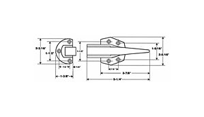 Stainless Steel Trip Latch & Strike Set - Image 2