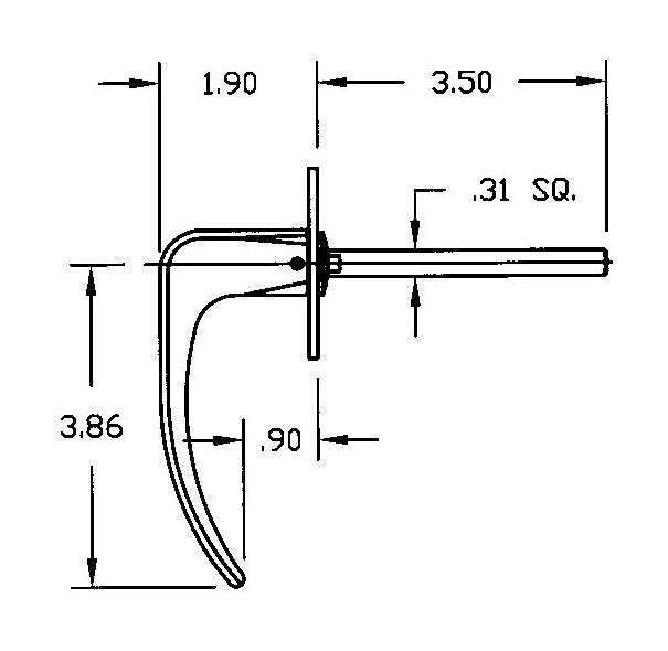 Heavy-Duty Lever Handle with Fixed Escutcheon - Image 2