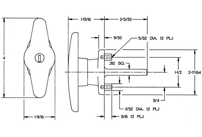 Heavy-Duty Locking T-Handle Truck Handle - Image 2