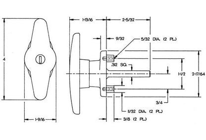 Heavy-Duty Locking T-Handle Truck Handle - Image 2