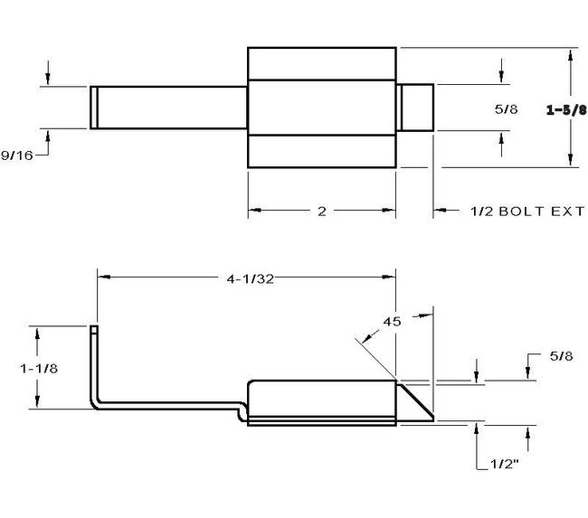 Heavy-Duty Zinc Latch Bolt for Drawers and Cabinets - Image 2