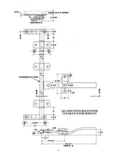 Universal Cam Type Door Lock with Narrow Keepers - Image 2