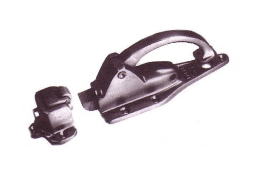 Heavy Duty Refrigeration Latch & Strike - Polished 304 Stainless Steel - Image 1