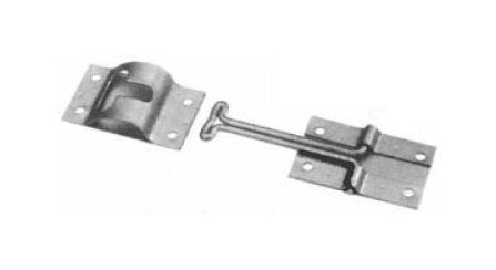 Stainless Steel Door Holder with 6-Inch Hook - Image 1
