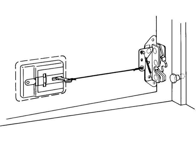 Stainless Steel Paddle Handle Locking Mechanism - Image 3
