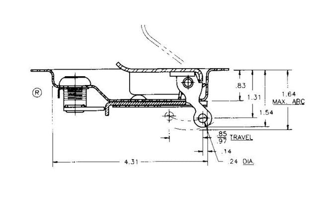Stainless Steel Paddle Handle Locking Mechanism - Image 4
