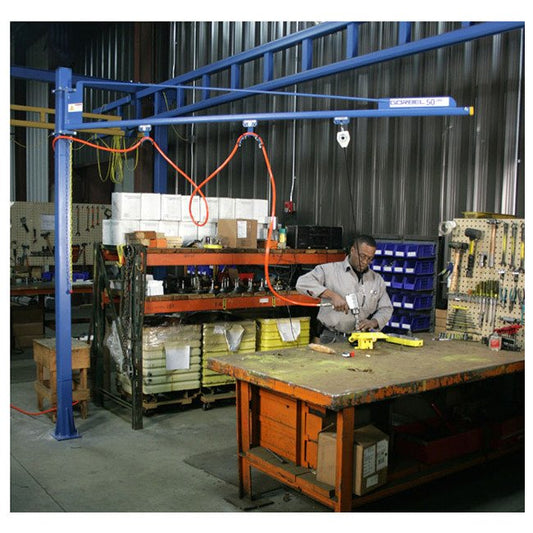 Gorbel TSJ50 Series 50 lb Capacity Enclosed Track Jib Crane - Image 1