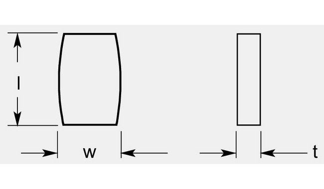 Railroad Heavy Turning Blanks, 0.198 / 0.206 in Thickness - Image 1