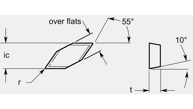 Precision Diamond Positive Turning Blanks, 0.198 / 0.206 in - Image 1