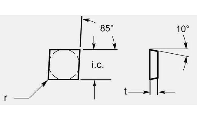 Ultra-Fine Tungsten Carbide Turning Blank - Diamond Positive - Image 1