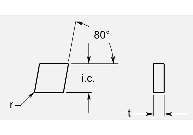 Precision Diamond Negative Turning Blanks, 0.198 / 0.206 in - Image 1