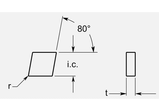 Precision Diamond Negative Turning Blanks, 0.198 / 0.206 in - Image 1