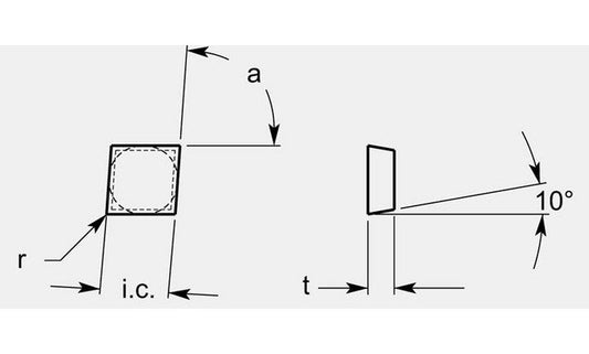 High-Performance Diamond Positive Turning Blank - 0.369 / 0.375 in - Image 1